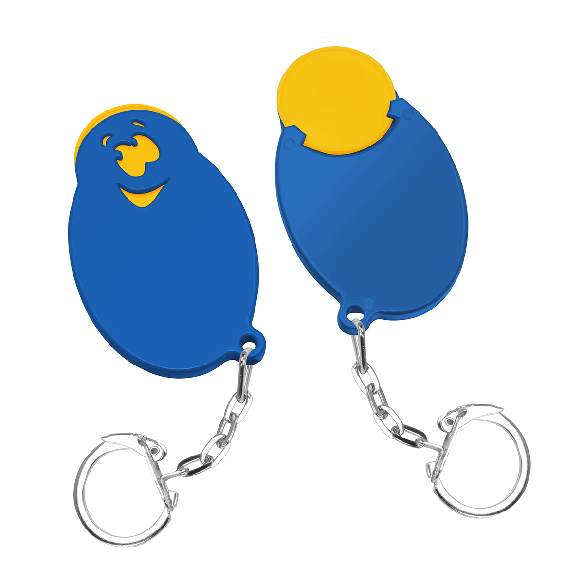 Chiphalter mit 1€-Chip Gesicht