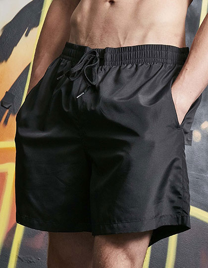 Build Your Brand Recycled Swim Shorts