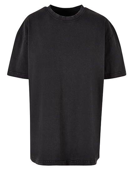 Build Your Brand Ladies Oversized Acid Wash Tee Build Your Brand Ladies Oversized Acid Wash Tee
