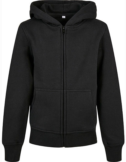 Build Your Brand Kids´ Organic Basic Zip Hoody