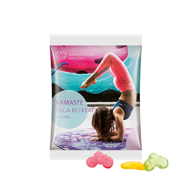 Maxitüte Folie weiß Trolli Fruchtgummi Fahrrad Maxitüte Folie weiß Trolli Fruchtgummi Fahrrad