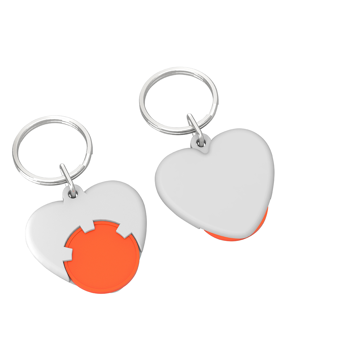 Chiphalter mit 1€-Chip Herz Chiphalter mit 1€-Chip Herz