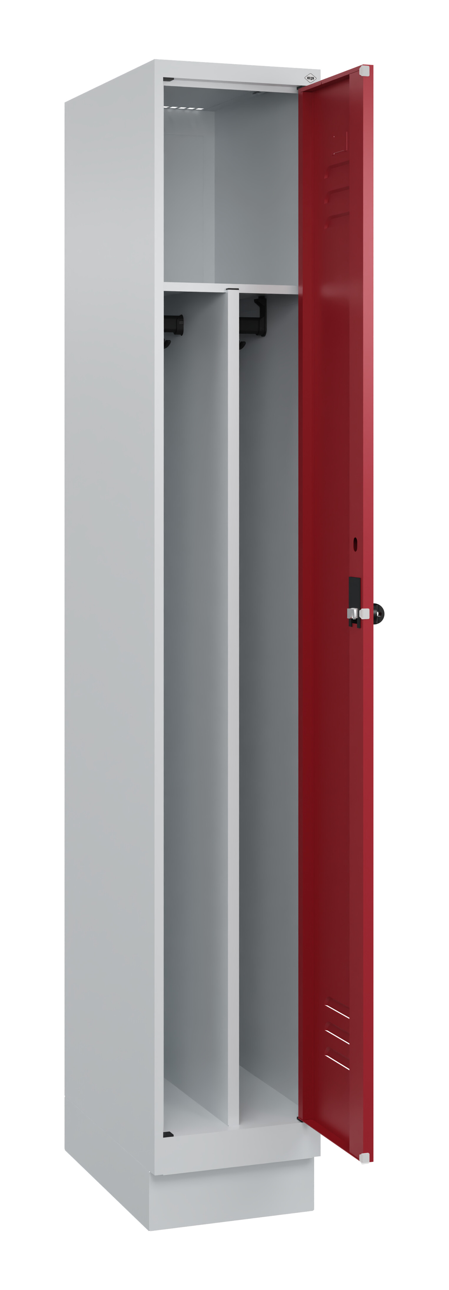 Spind Classic Plus, Sockel, 1 Abteil, 1950x300x500mm Spind Classic Plus, Sockel, 1 Abteil, 1950x300x500mm