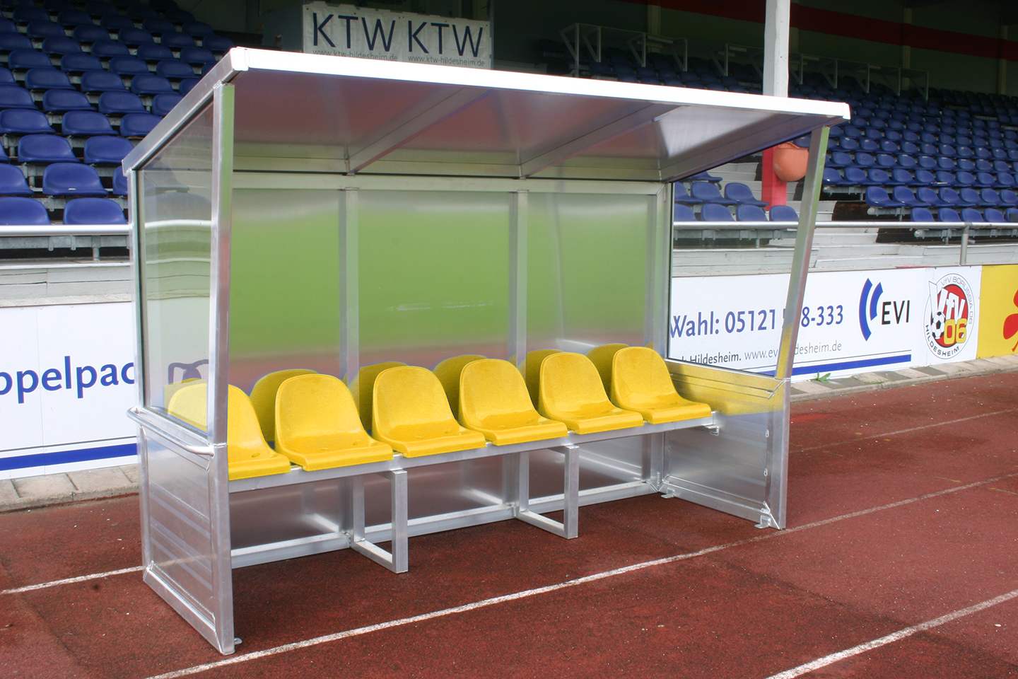 Spielerkabine Super vollverschweißt Spielerkabine Super vollverschweißt