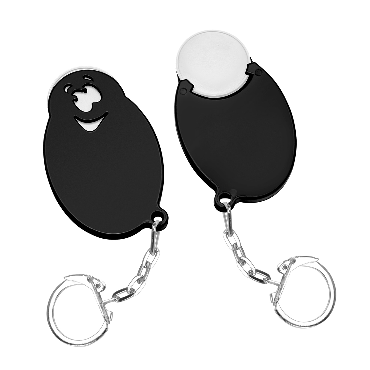 Chiphalter mit 1€-Chip Gesicht Chiphalter mit 1€-Chip Gesicht