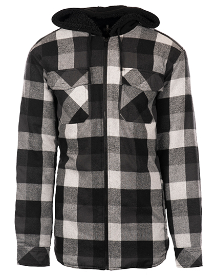 Burnside Men´s Flannel Jacket With Sherpa Hoodie Burnside Men´s Flannel Jacket With Sherpa Hoodie