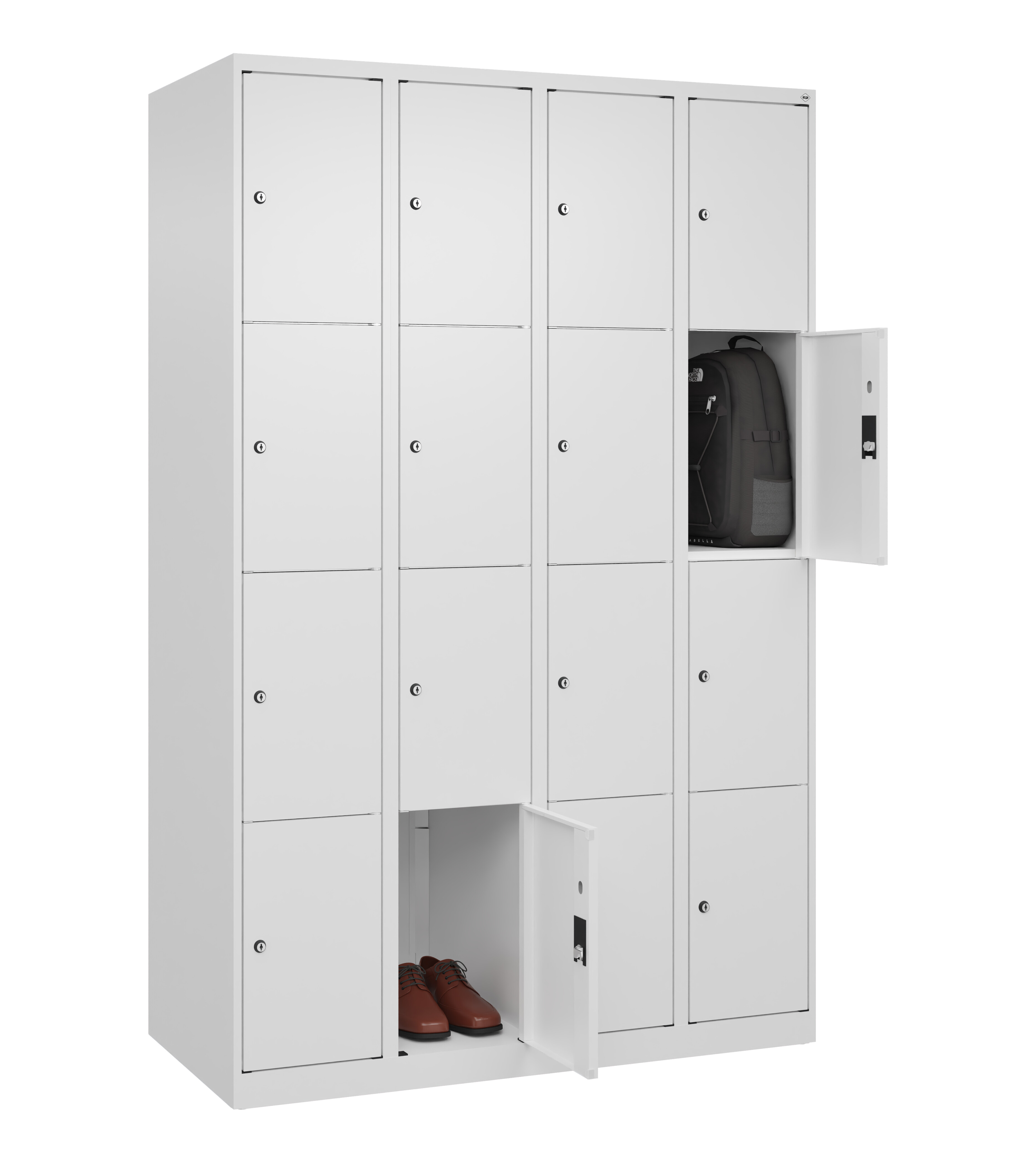 Schließfachschrank Classic Plus, 16 Fächer, 1850x1200x500mm Schließfachschrank Classic Plus, 16 Fächer, 1850x1200x500mm