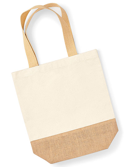 Westford Mill Jute Base Canvas Shopper Westford Mill Jute Base Canvas Shopper