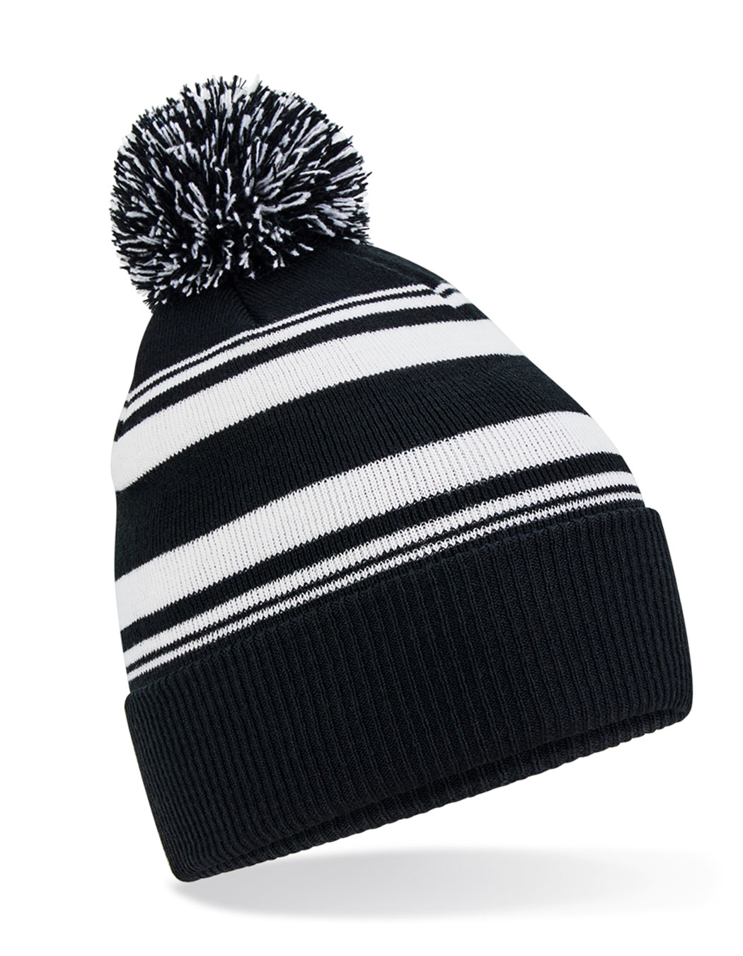 Beechfield Striped Fan Beanie Beechfield Striped Fan Beanie