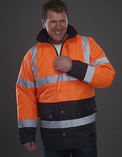 YOKO Hi-Vis Two-Tone Motorway Jacket YOKO Hi-Vis Two-Tone Motorway Jacket