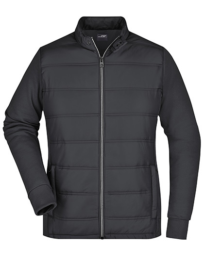 James&Nicholson Ladies´ Hybrid Sweat Jacket James&Nicholson Ladies´ Hybrid Sweat Jacket