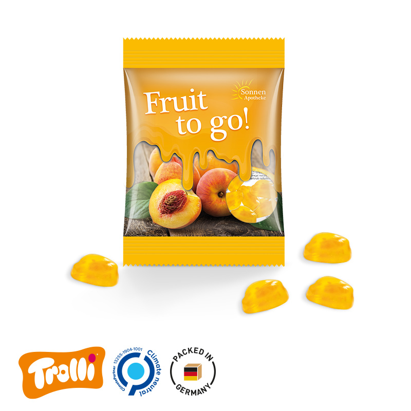 Minitüte 15 g Folie transparent Trolli Vitamin Fruchtgummi Minitüte 15 g Folie transparent Trolli Vitamin Fruchtgummi
