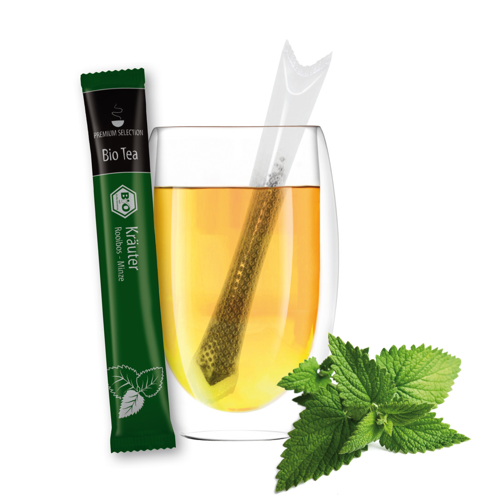 Bio TeaStick - Kräuter Rooibos-Minze - Premium Selection Bio TeaStick - Kräuter Rooibos-Minze - Premium Selection