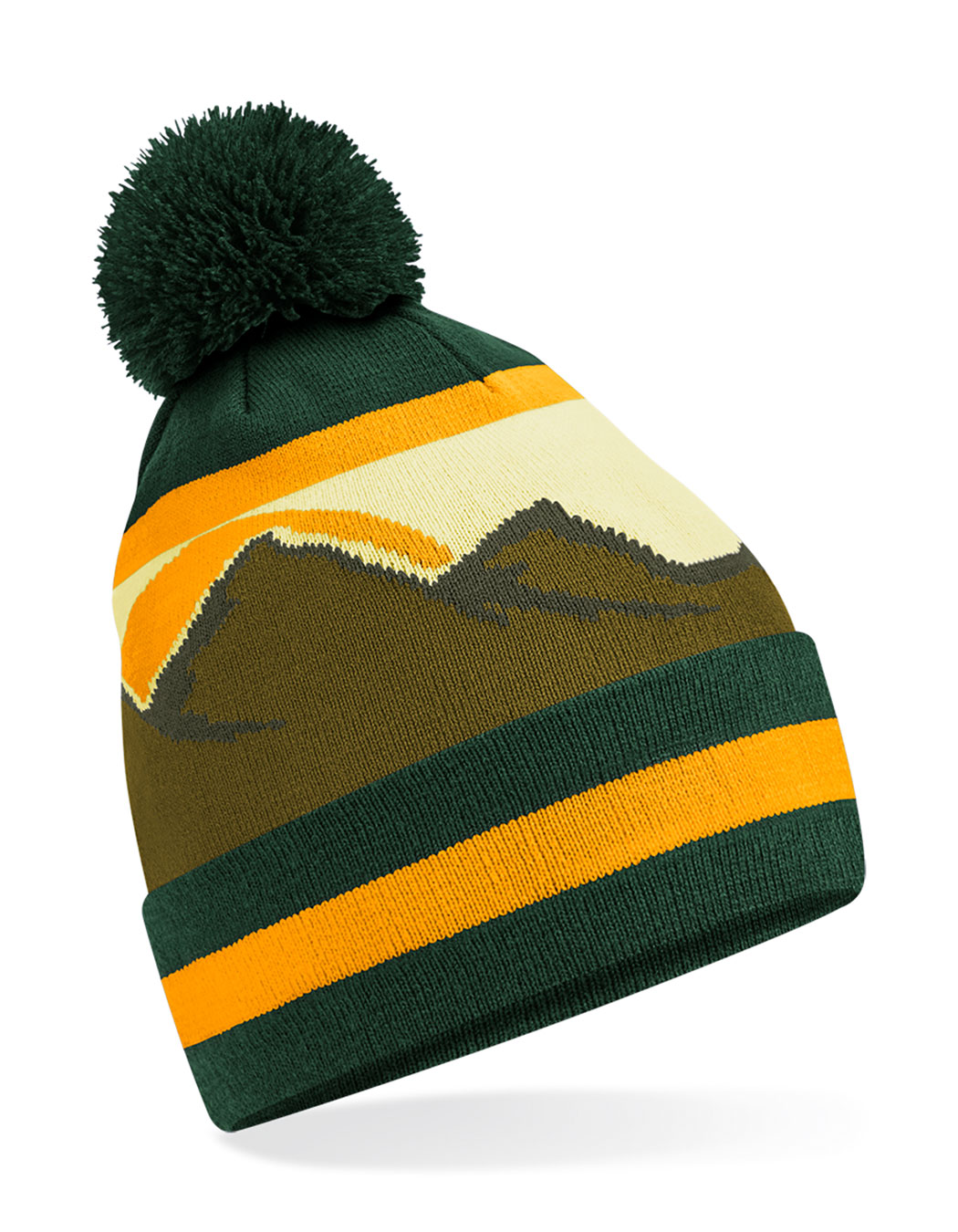 Beechfield Mountain Peaks Pom Pom Beanie Beechfield Mountain Peaks Pom Pom Beanie