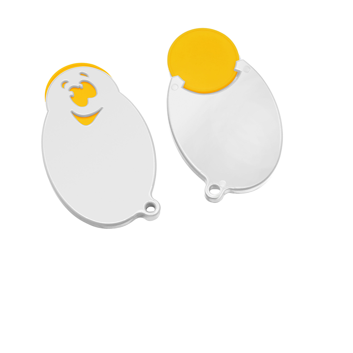 Chiphalter mit 1€-Chip Gesicht