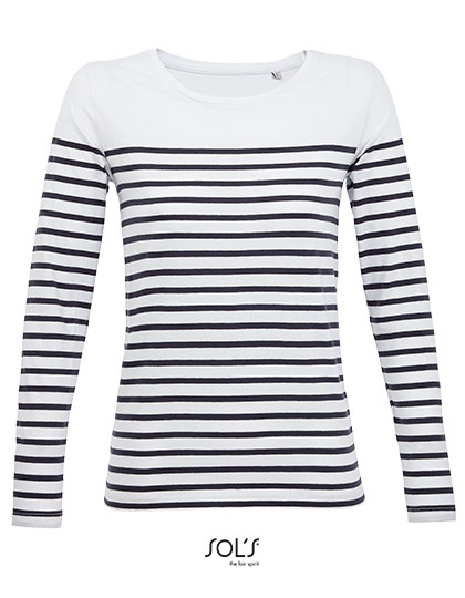 SOL´S Women´s Long Sleeve Striped T-Shirt Matelot