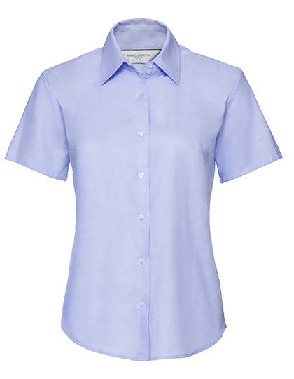 Russell Collection Ladies´ Short Sleeve Easy Care Oxford Shirt Russell Collection Ladies´ Short Sleeve Easy Care Oxford Shirt