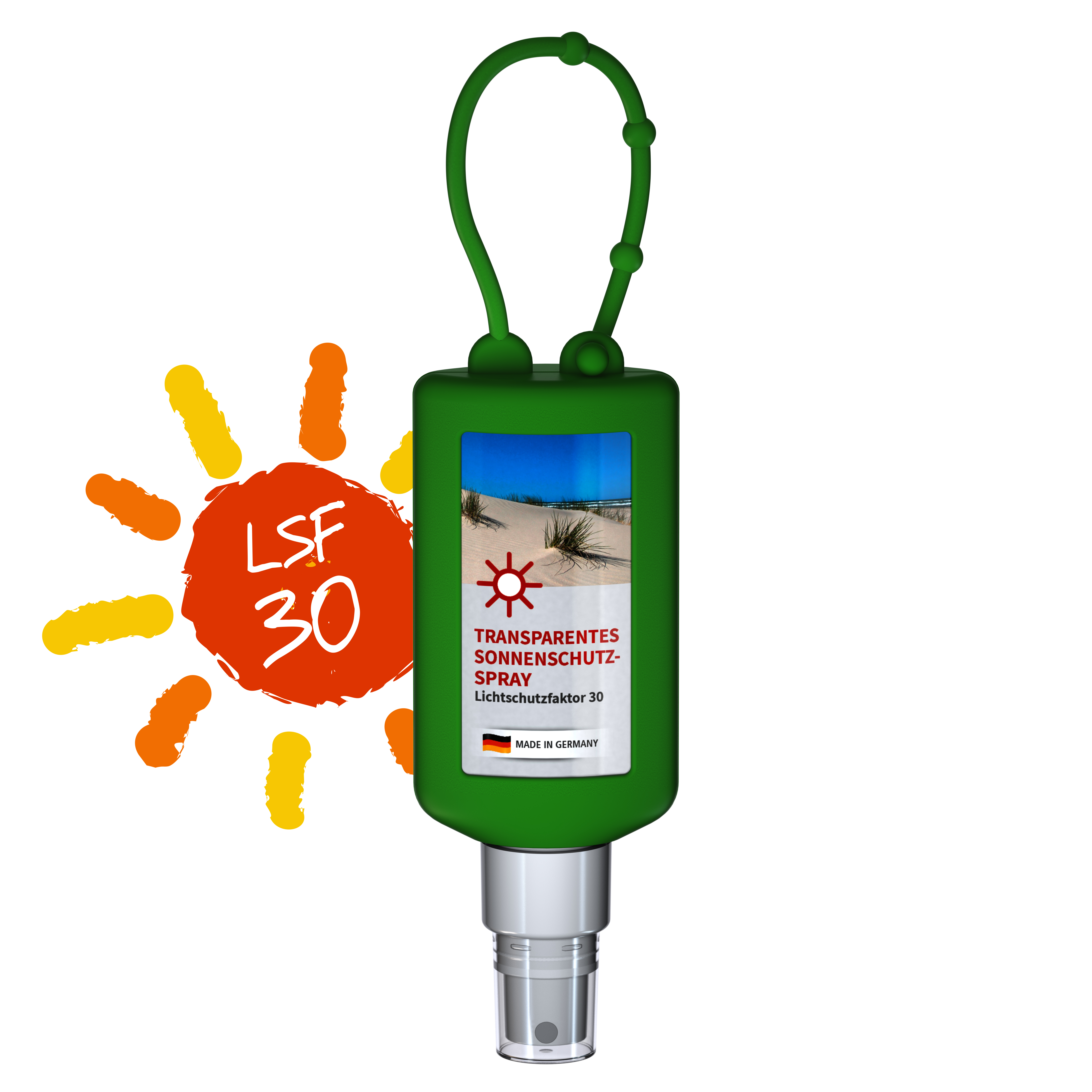 50 ml Bumper grün - Sonnenschutzspray transp. LSF 30 - Body Label 50 ml Bumper grün - Sonnenschutzspray transp. LSF 30 - Body Label