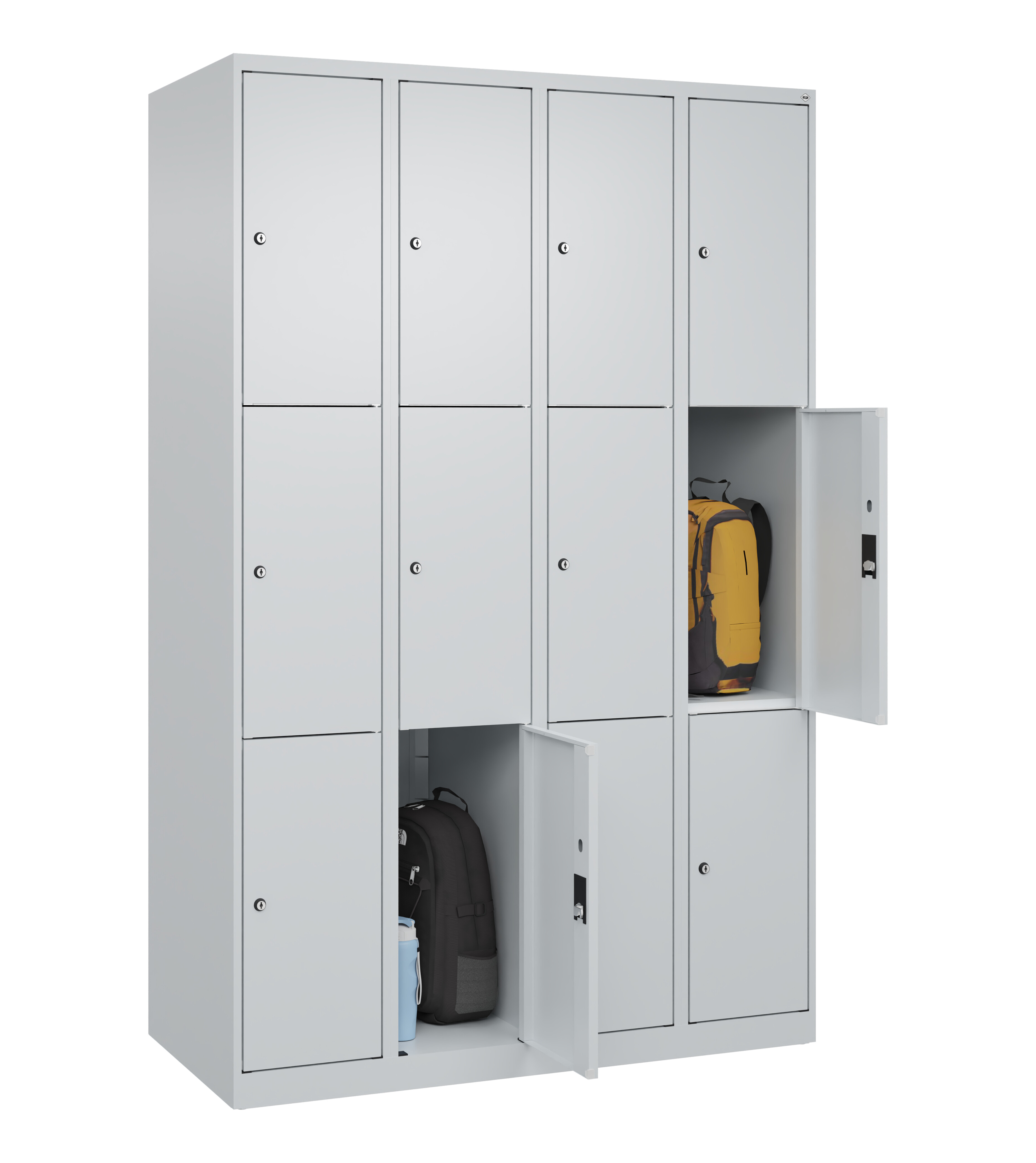 Schließfachschrank Classic Plus, 12 Fächer, 1850x1200x500mm Schließfachschrank Classic Plus, 12 Fächer, 1850x1200x500mm