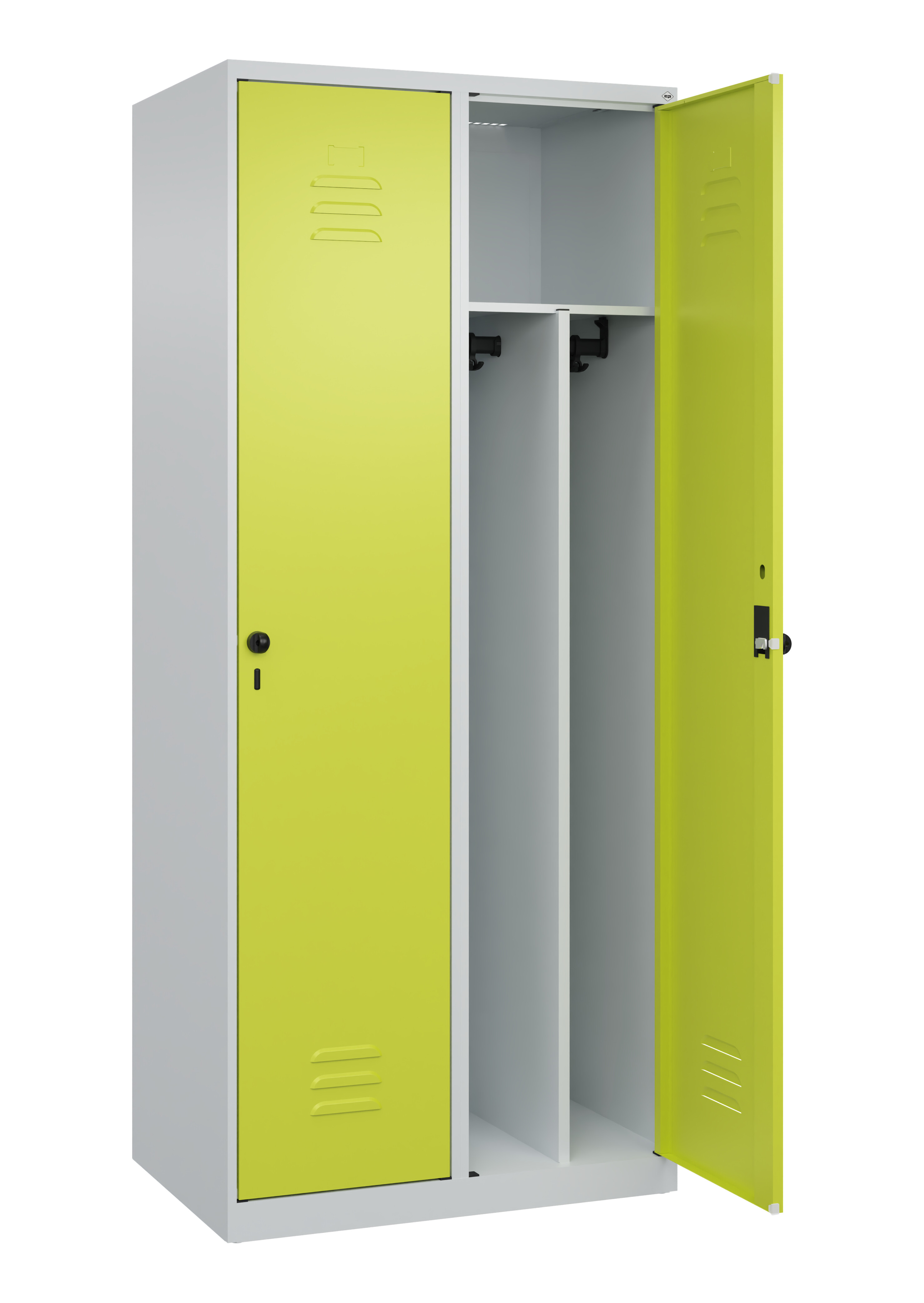 Spind Classic Plus, 2 Abteile, 1850x800x500mm