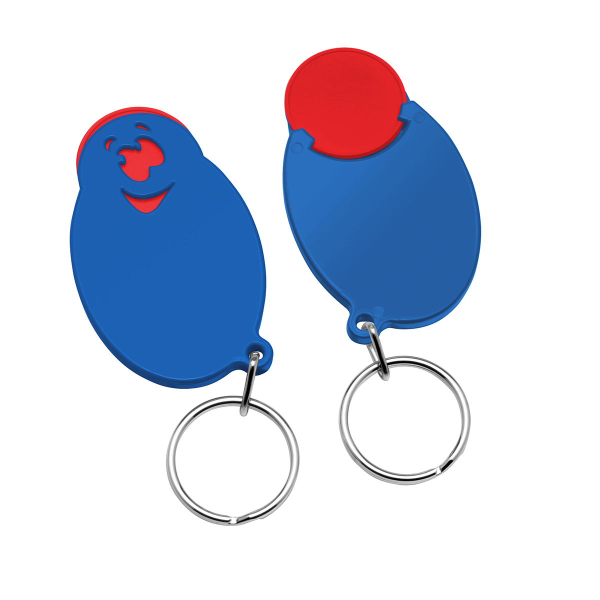 Chiphalter mit 1€-Chip Gesicht Chiphalter mit 1€-Chip Gesicht