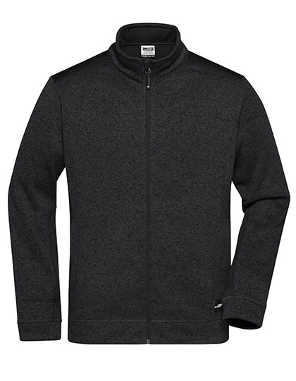 James&Nicholson Men´s Knitted Workwear Fleece Jacket -STRONG- James&Nicholson Men´s Knitted Workwear Fleece Jacket -STRONG-