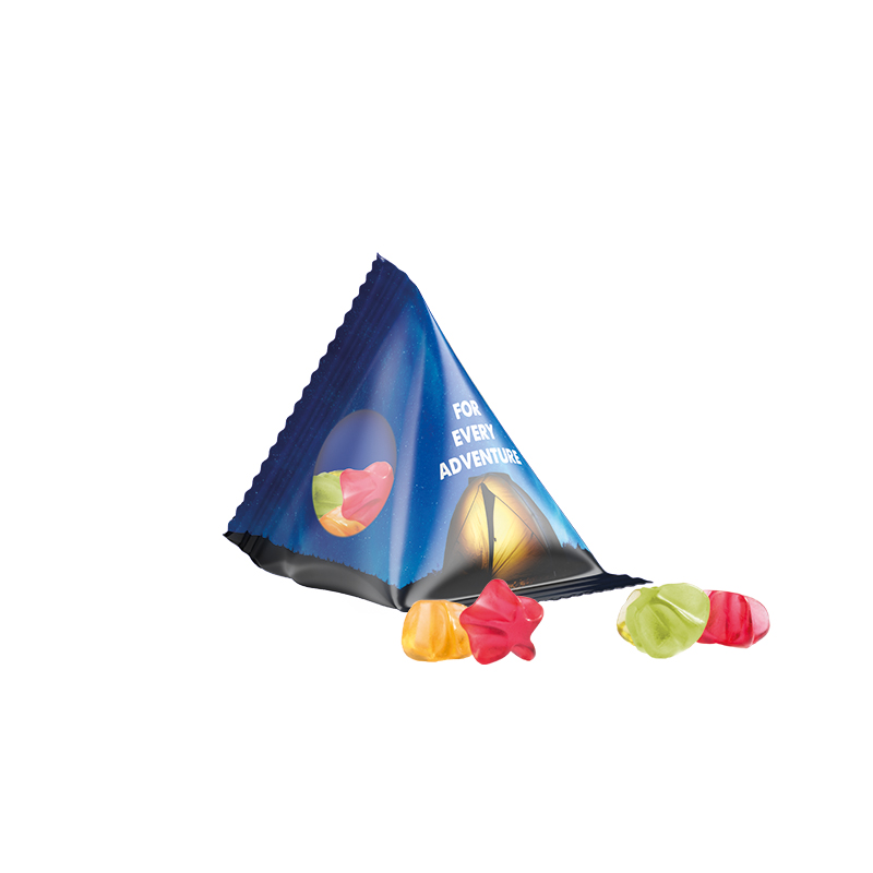 Fruchtgummi Tetraeder Folie transparent Trolli Fruchtgummi Sterne Fruchtgummi Tetraeder Folie transparent Trolli Fruchtgummi Sterne