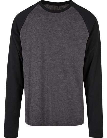 Build Your Brand Basic Men´s Contrast Raglan Longsleeve T-Shirt