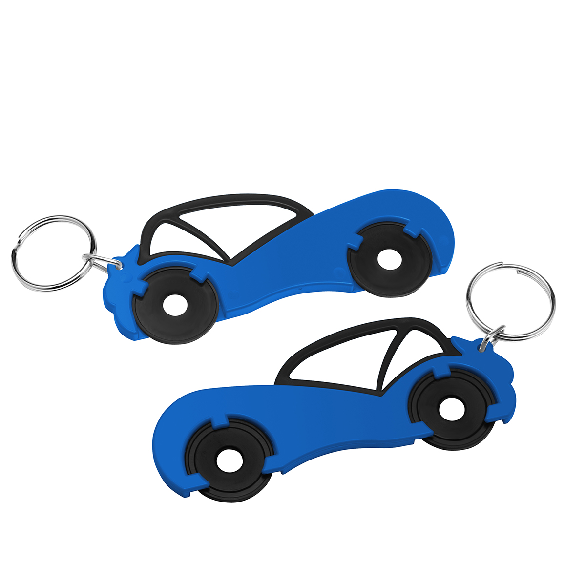 Chiphalter mit zwei 1€-Chips Auto Chiphalter mit zwei 1€-Chips Auto