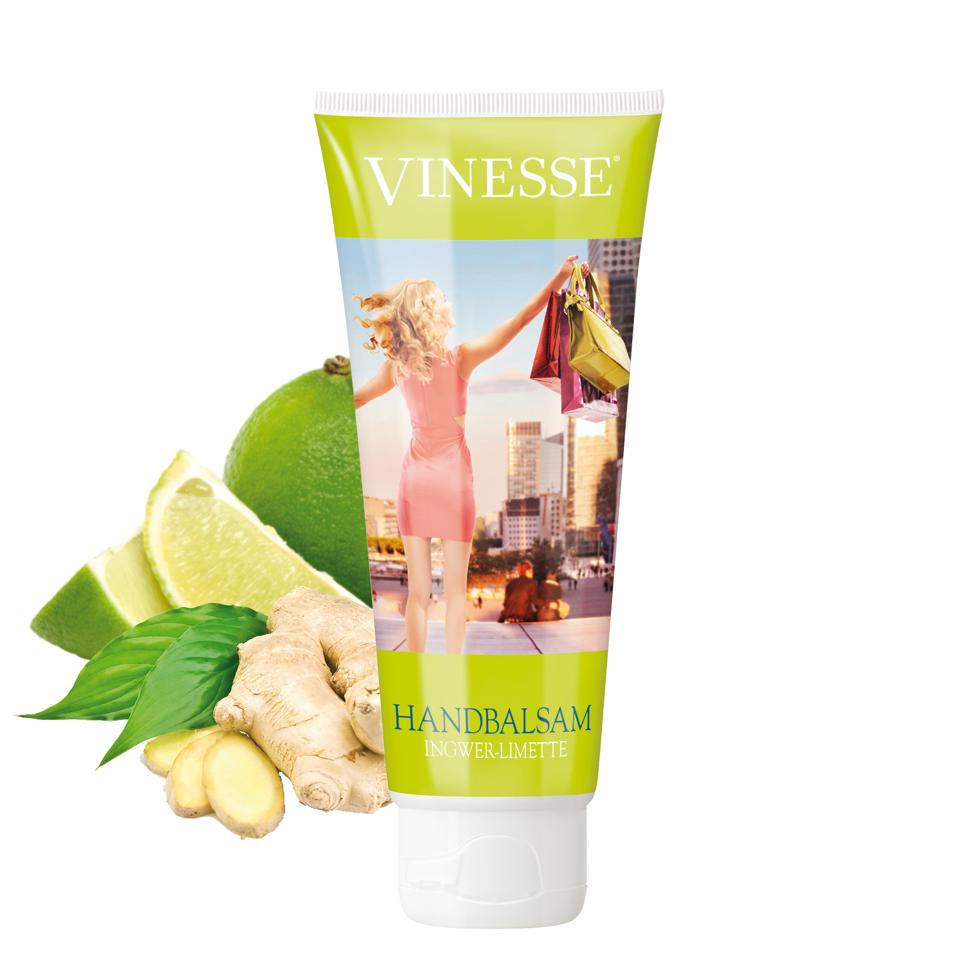 100 ml Tube mit Klappdeckel weiß - Handbalsam Ingwer - Limette - RealityPrint 100 ml Tube mit Klappdeckel weiß - Handbalsam Ingwer - Limette - RealityPrint