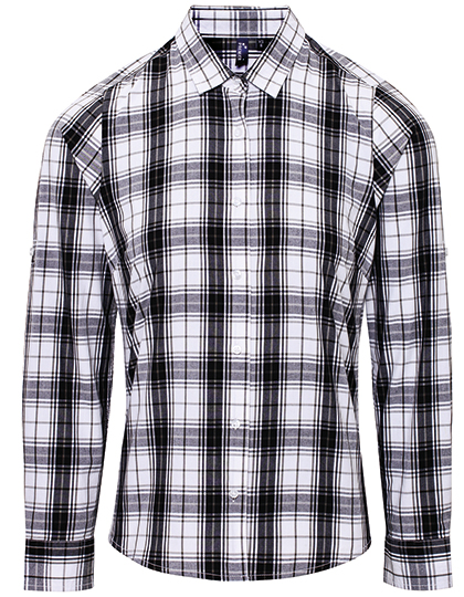 Premier Workwear Women´s Ginmill Check Long Sleeve Cotton Shirt