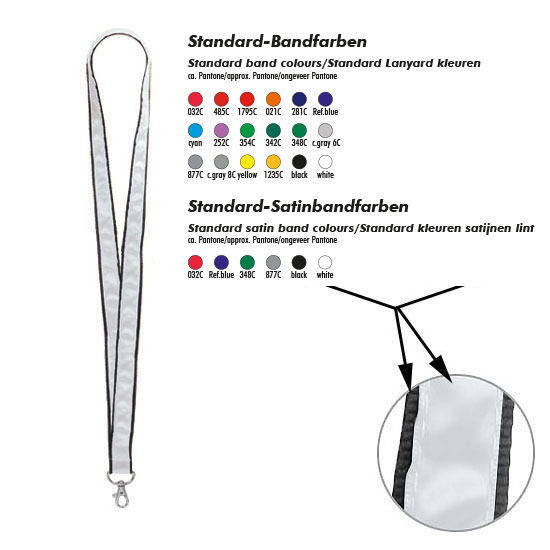 Schlüsselband-Lanyard Satin Schlüsselband-Lanyard Satin