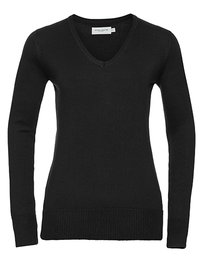 Russell Collection Ladies´ V-Neck Knitted Pullover Russell Collection Ladies´ V-Neck Knitted Pullover