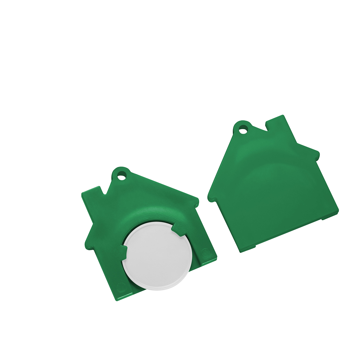 Chiphalter mit 1€-Chip Haus Chiphalter mit 1€-Chip Haus