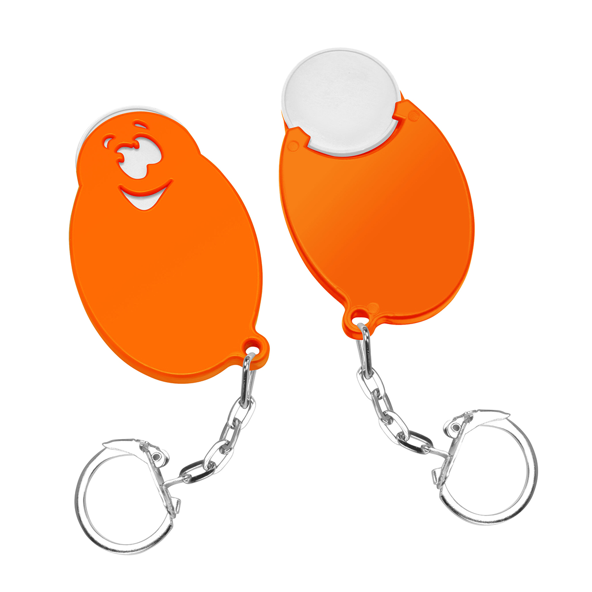 Chiphalter mit 1€-Chip Gesicht Chiphalter mit 1€-Chip Gesicht