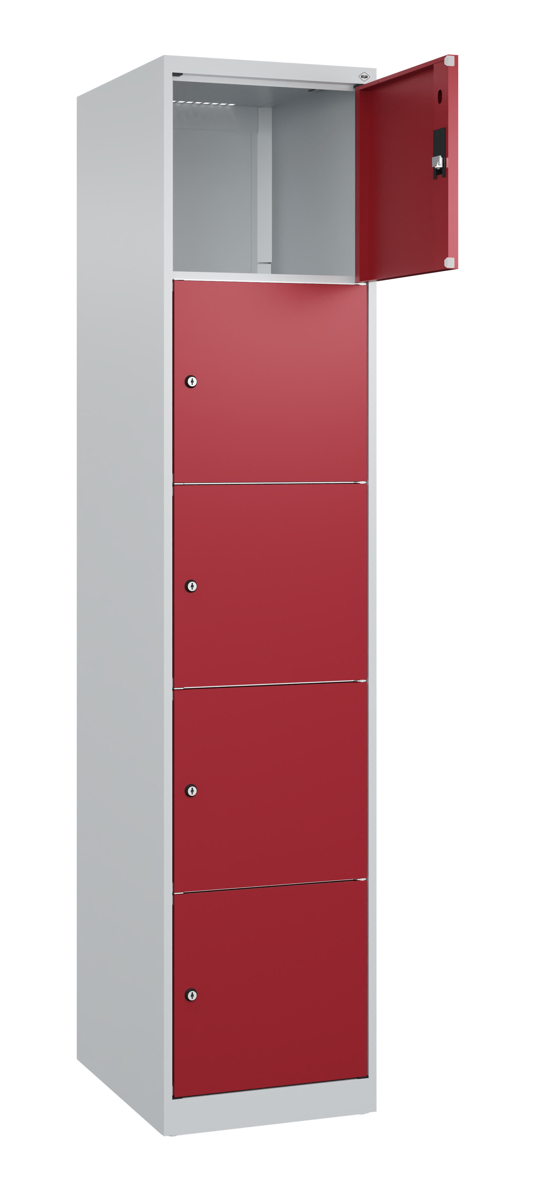Schließfachschrank Classic Plus, 5 Fächer, 1850x400x500mm