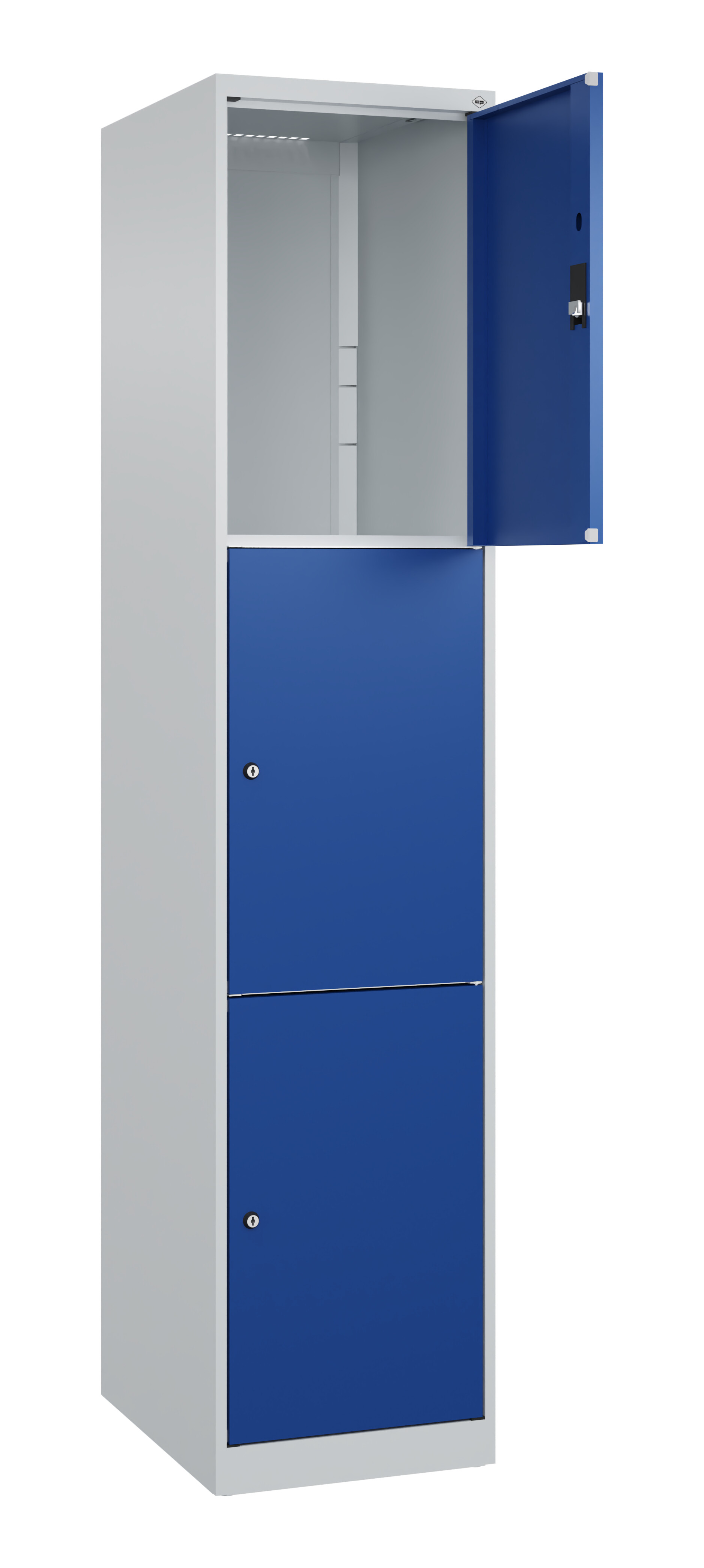 Schließfachschrank Classic Plus, 3 Fächer, 1850x400x500mm Schließfachschrank Classic Plus, 3 Fächer, 1850x400x500mm