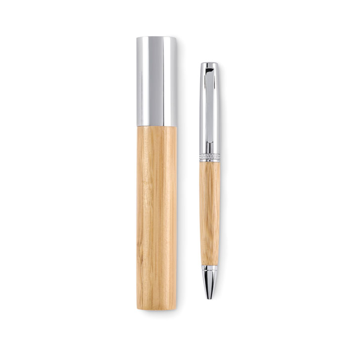 Kugelschreiber Metall Bambus Kugelschreiber Metall Bambus