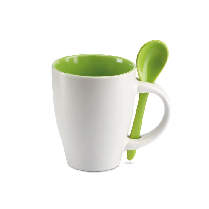 Becher mit Löffel