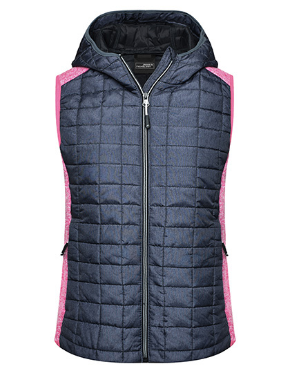 James&Nicholson Ladies´ Knitted Hybrid Vest