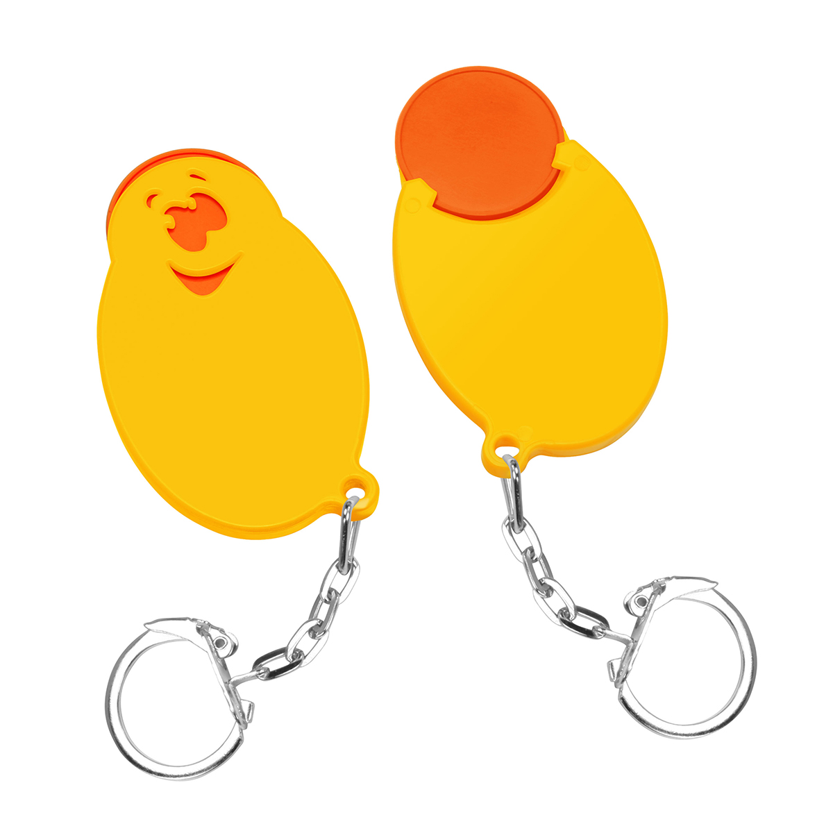 Chiphalter mit 1€-Chip Gesicht Chiphalter mit 1€-Chip Gesicht