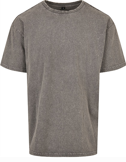 Build Your Brand Acid Washed Heavy Oversize Tee