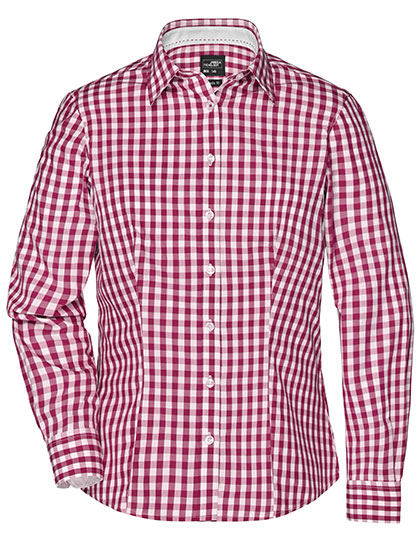 James&Nicholson Ladies´ Checked Blouse James&Nicholson Ladies´ Checked Blouse