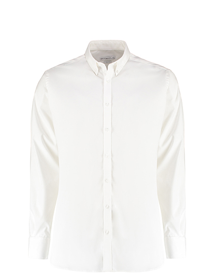 Kustom Kit Men´s Slim Fit Stretch Oxford Shirt Long Sleeve