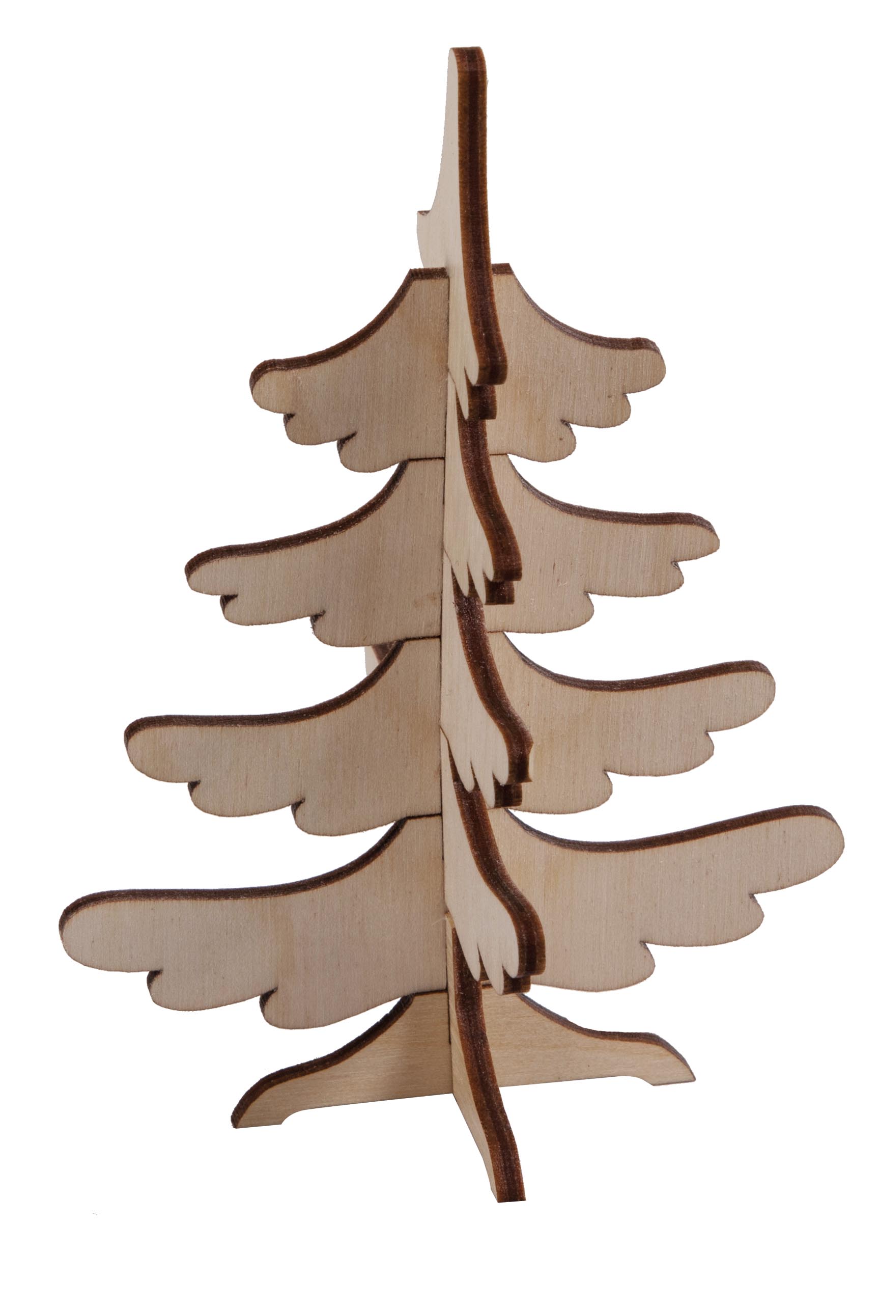 3D Holzpuzzle-Karte Tannenbaum 3D Holzpuzzle-Karte Tannenbaum