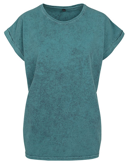 Build Your Brand Ladies´ Acid Washed Extended Shoulder Tee Build Your Brand Ladies´ Acid Washed Extended Shoulder Tee