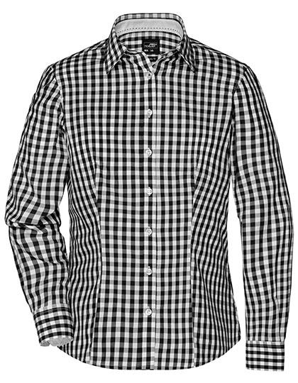 James&Nicholson Ladies´ Checked Blouse