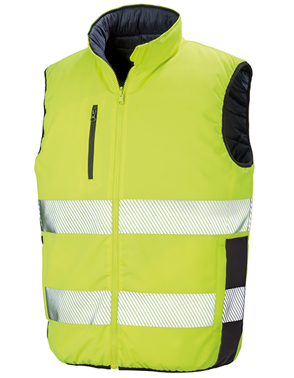 Result Safe-Guard Reversible Soft Padded Safety Gilet Result Safe-Guard Reversible Soft Padded Safety Gilet