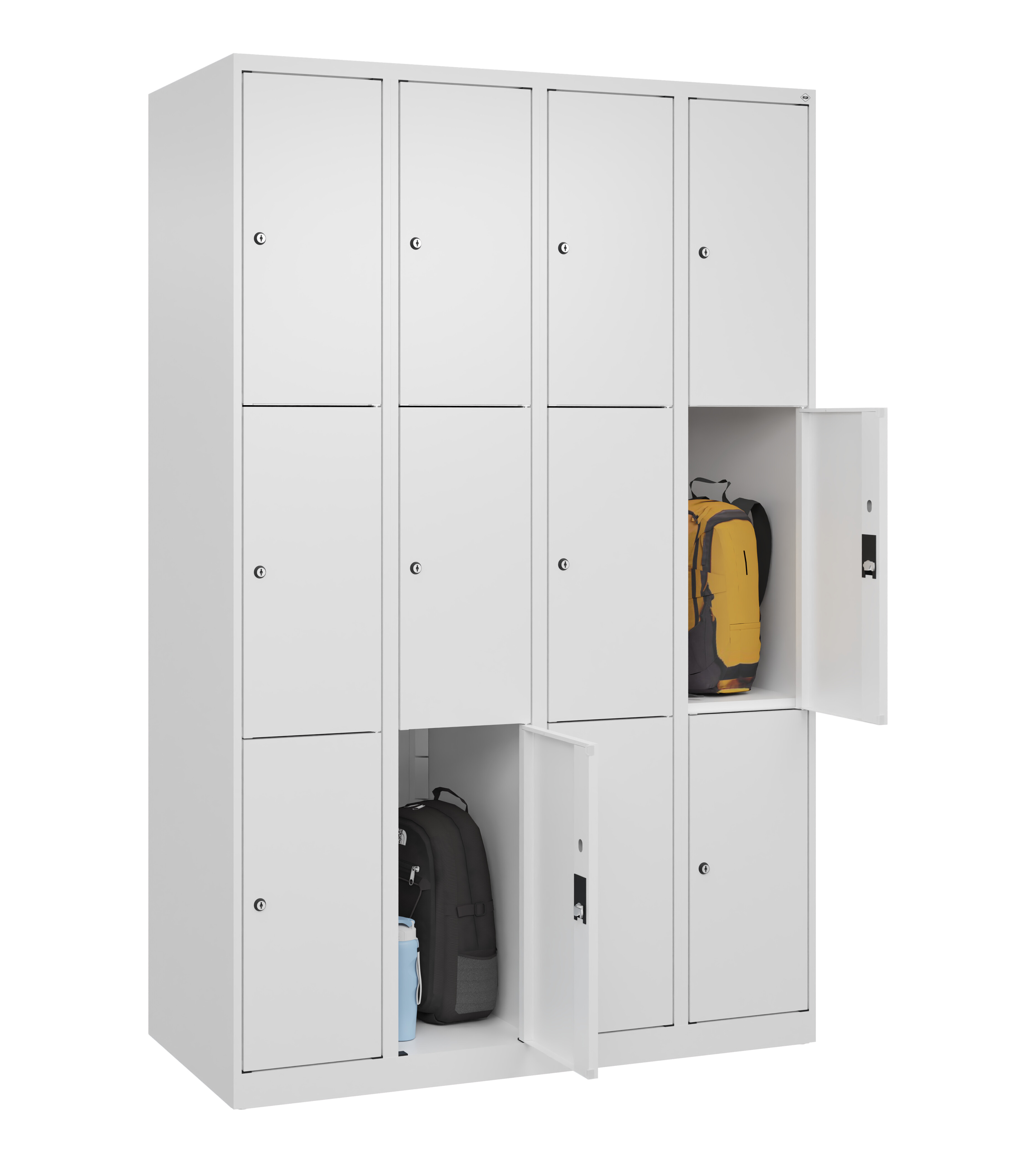 Schließfachschrank Classic Plus, 12 Fächer, 1850x1200x500mm Schließfachschrank Classic Plus, 12 Fächer, 1850x1200x500mm