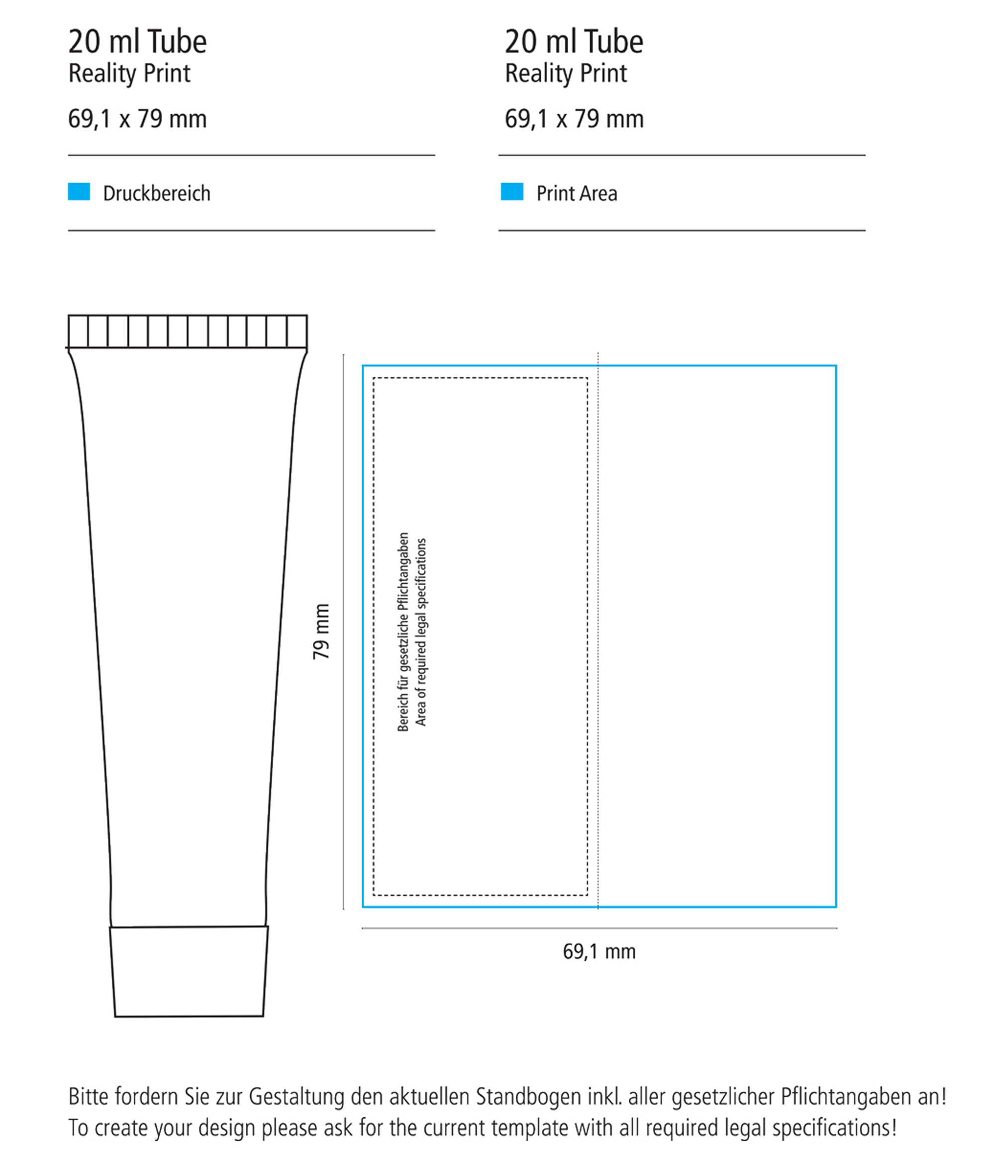 20 ml Tube. kristallklar - Muskel-Aktiv-Gel - Reality Print